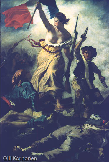 Louvre, painting, Eugène Delacroix, La liberté guidant le peuple, Liberty Leading the People