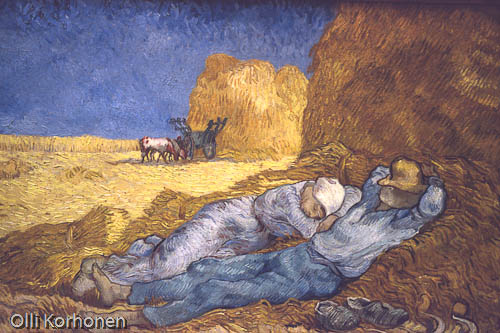 Vincent van Gogh, siesta La sieste, musee d'orsay