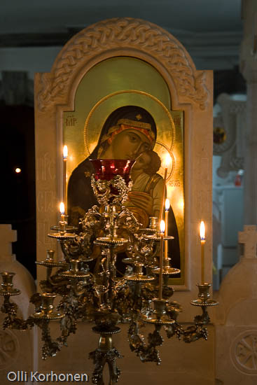 Kuva: Neitsyt Marian ikoni. Valamon luostari, Laatokka, Venäjä.