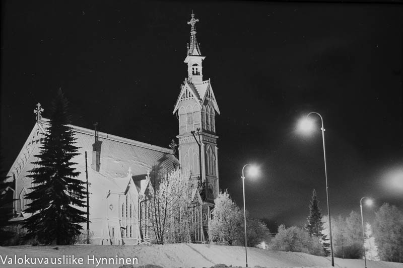 Kajaani, kirkko, 1960-luku, valokuvausliike Hynninen