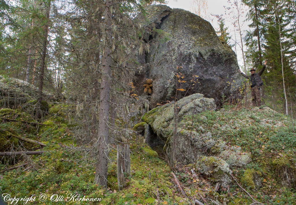 rakoluola, hylätty nalle,suonenjoki,peurkangas,siirtolohkare,hylätty nalle