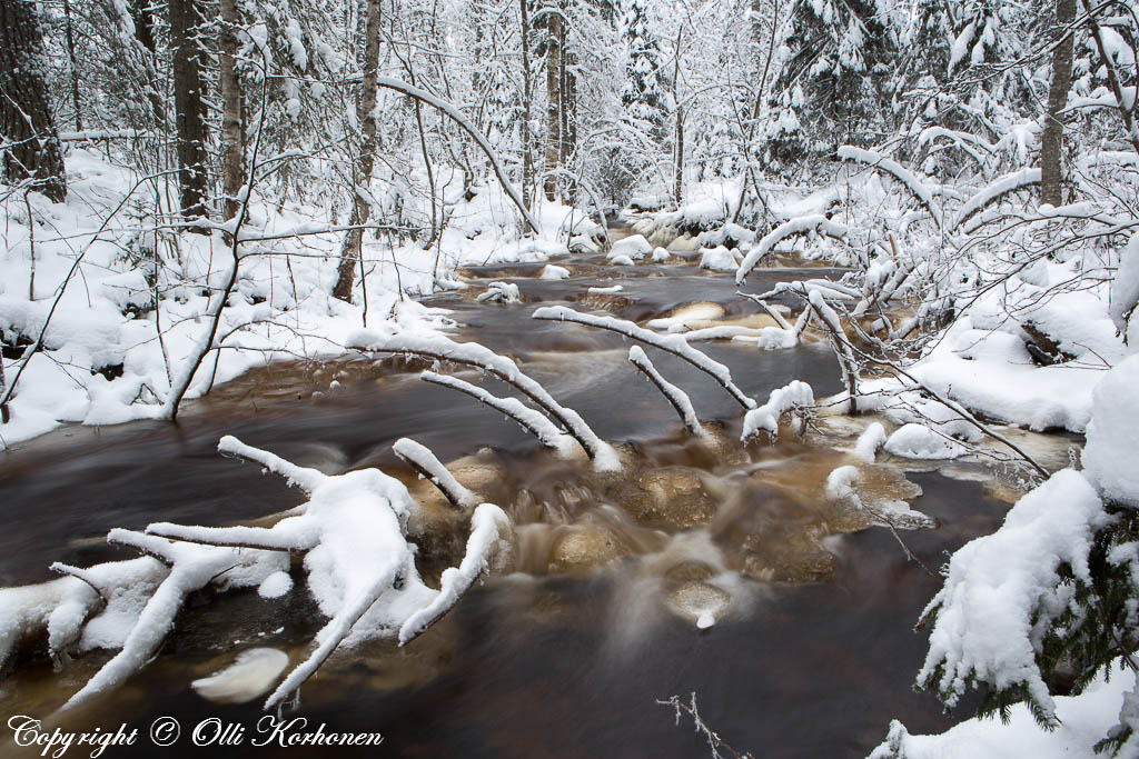 kourujoki, jäätyvä joki