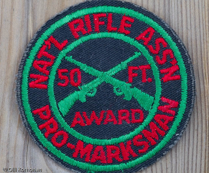 NRA Pro-Marksman award badge 1974.