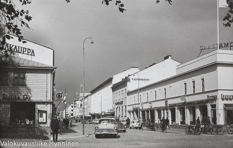 Kajaani, kauppakatu, 1960-luku.