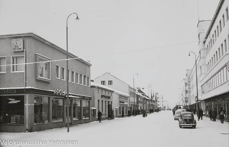 Kajaani, kauppakatu, 1960-luku.