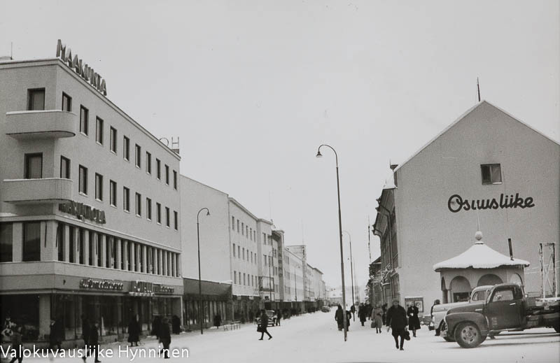 Kajaani, kauppakatu, 1960-luku.