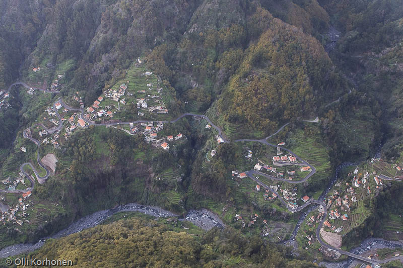 Nunnalaakso, Madeira. Lintuperspektiivi.