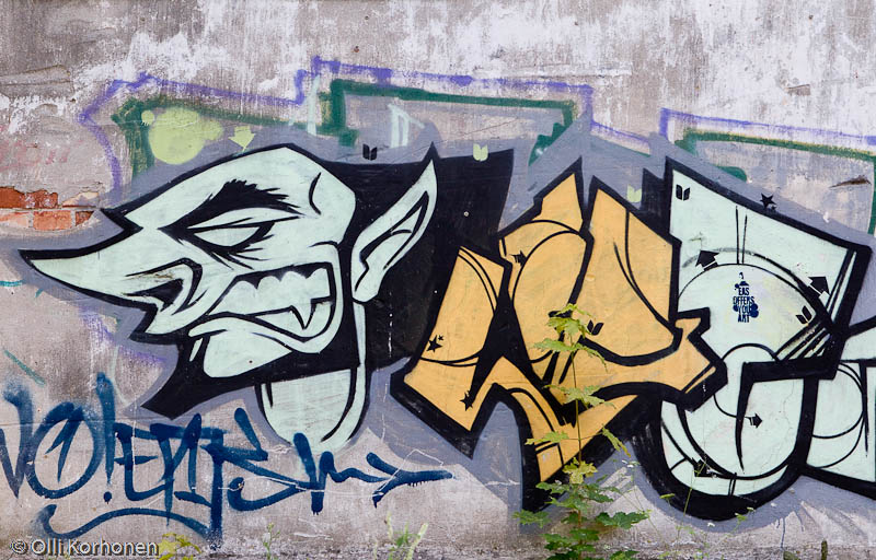 Pärnu, suuri graffiti.
