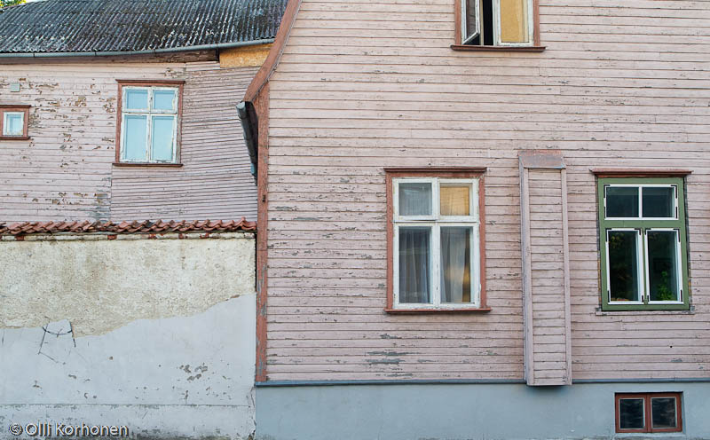 Pärnu, vanha puurakennus.