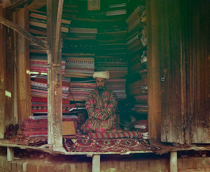 Kangaskauppias, Samarkand.