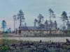 Sotavankileirin parakkeja Segezhan aseman lähellä.