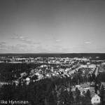 Kajaani, näkymä Lehtikankaan uudesta näköalatornista, 1960-luku, valokuvausliike Hynninen